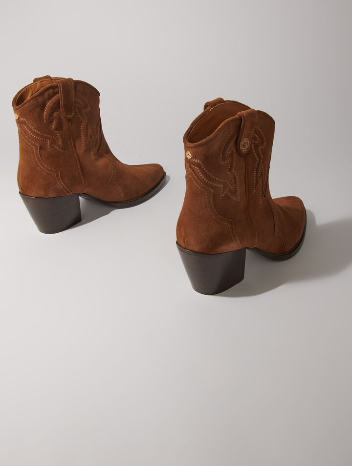 Suede ankle boots