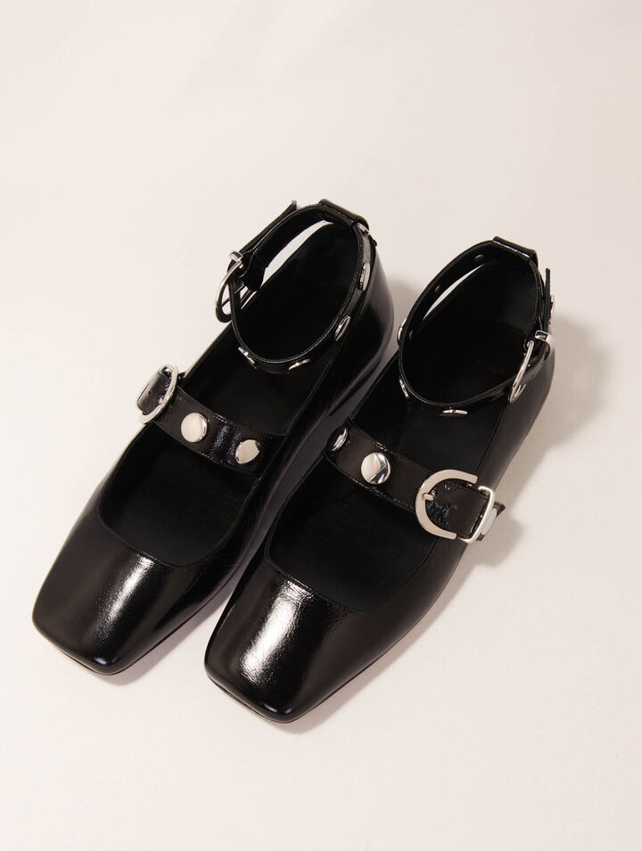 Babies en cuir et studs