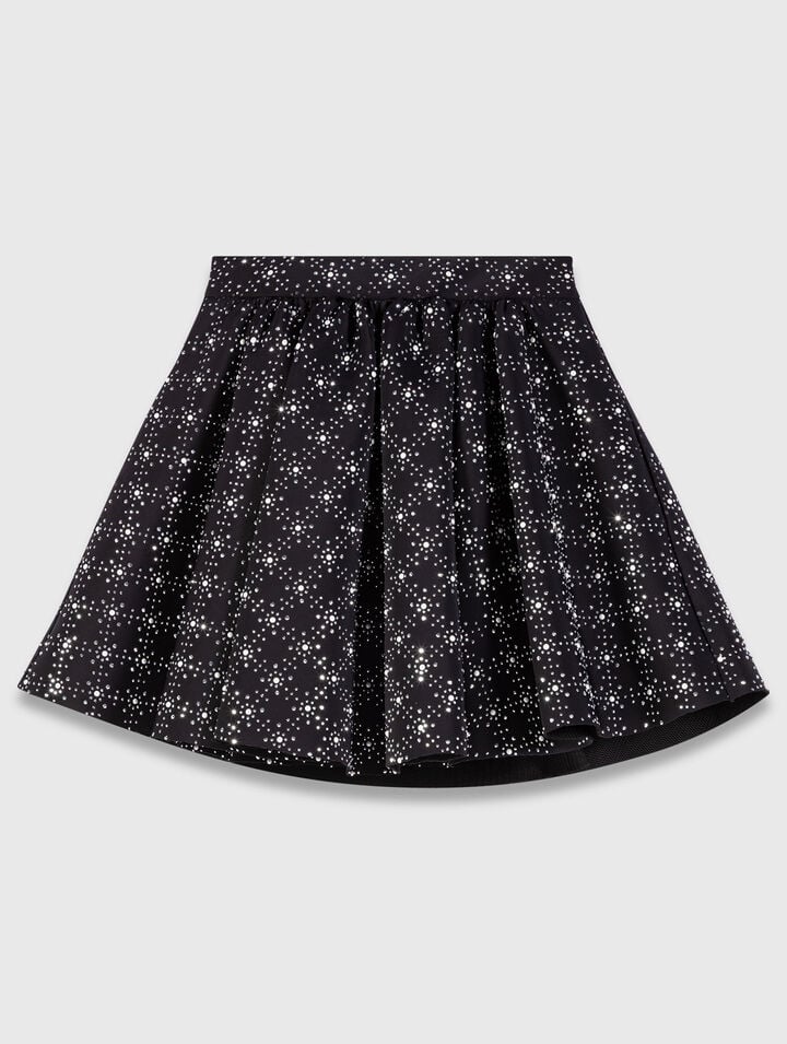 Pearl and rhinestone skater skirt