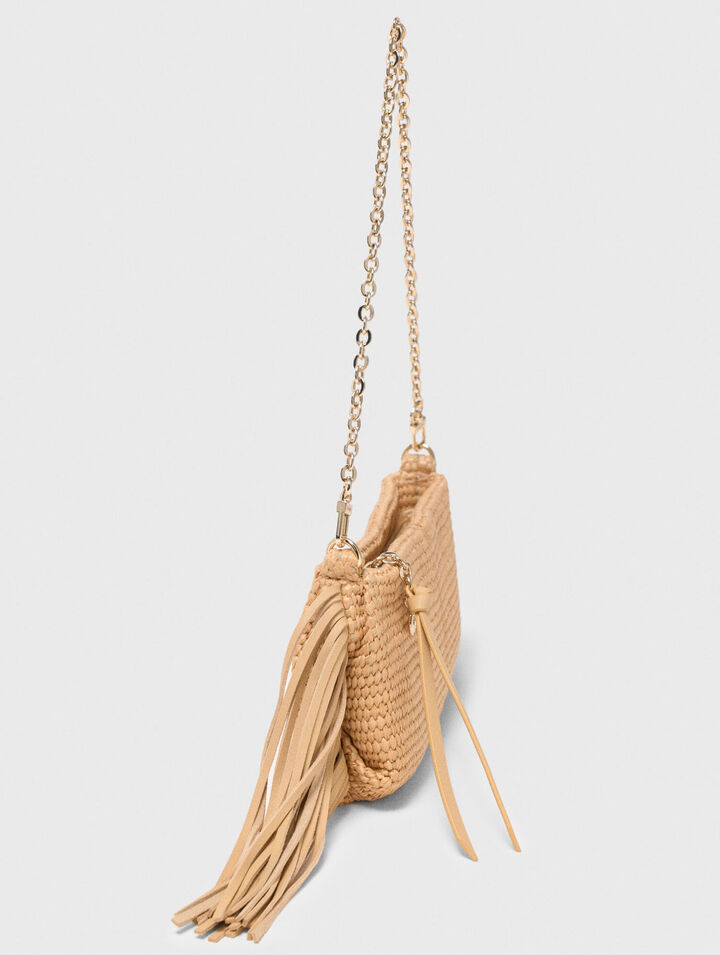 Miss M natural-look clutch bag