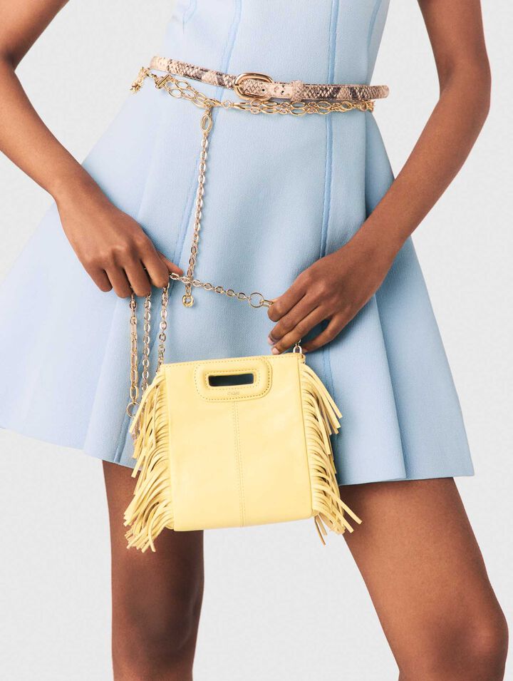 Sac M Mini cuir craquel&eacute; mat