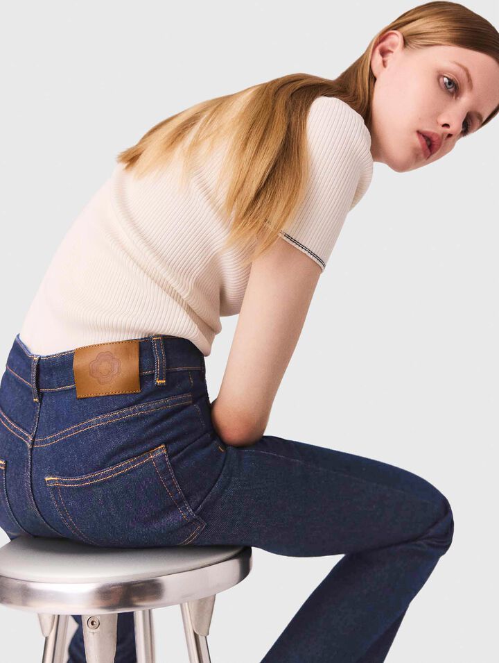 Jean denim à poches