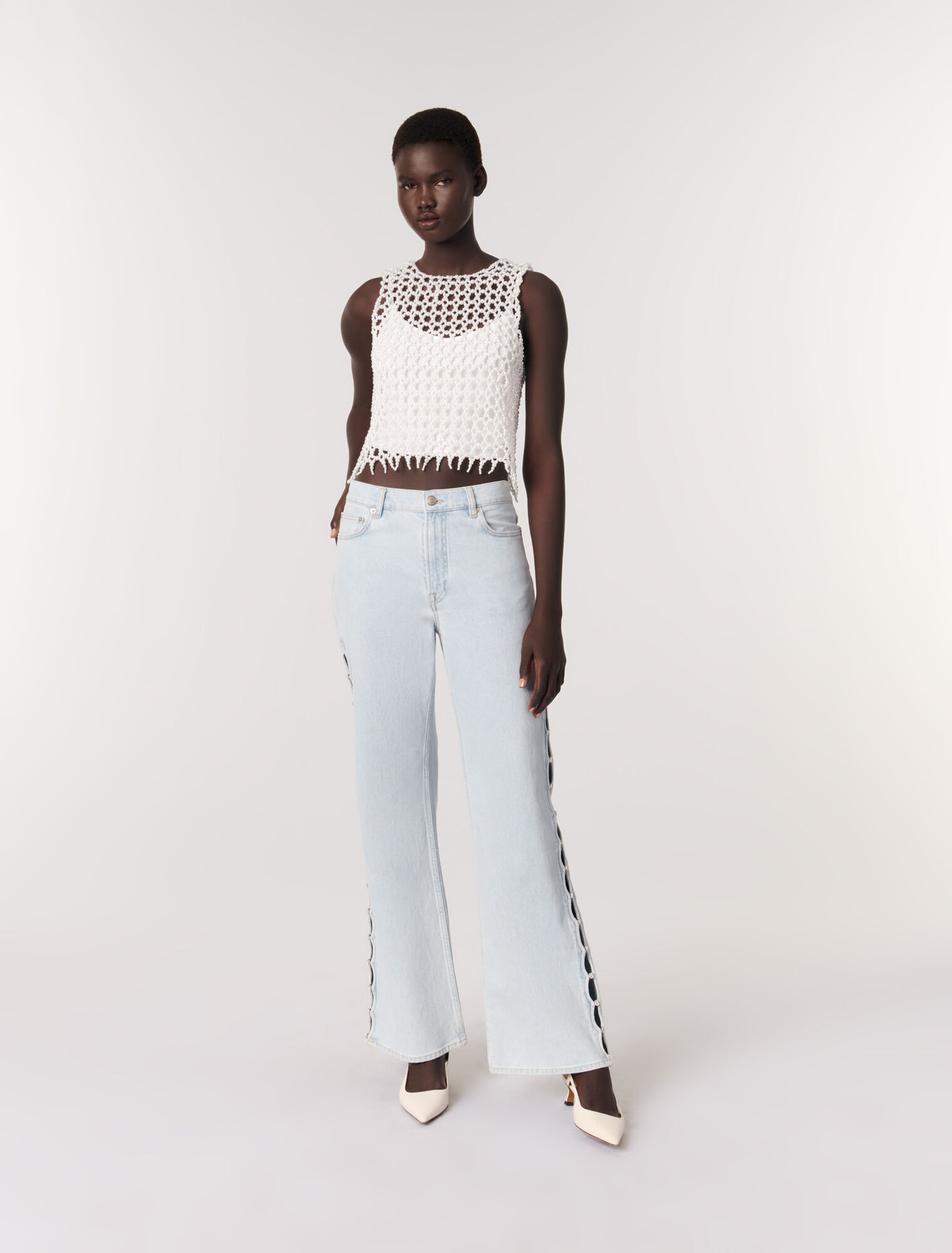 Top en perles