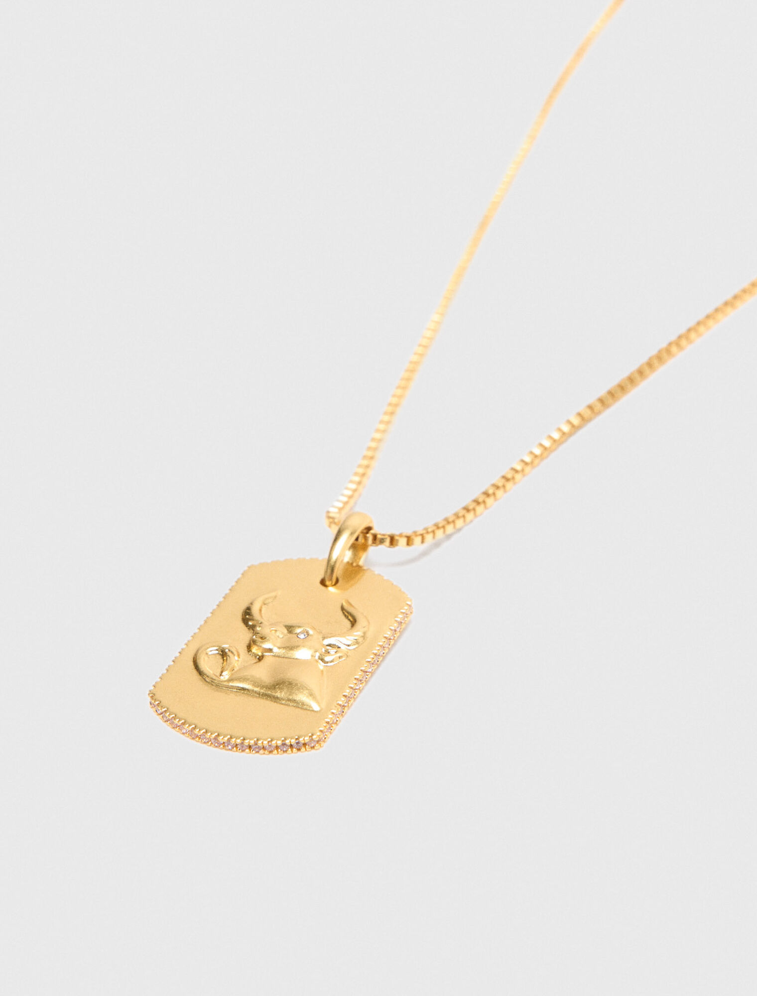 Collier plaque signe du zodiaque