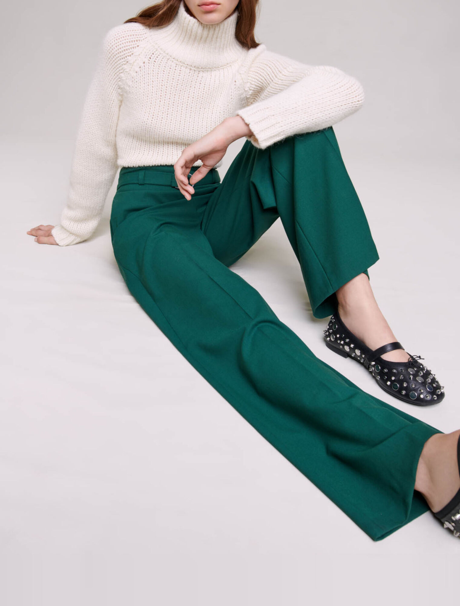 Pantalon de tailleur large