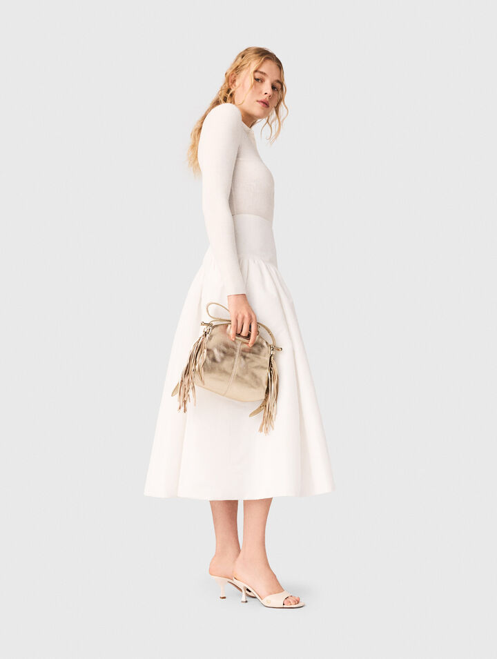 Jupe longue en taffetas