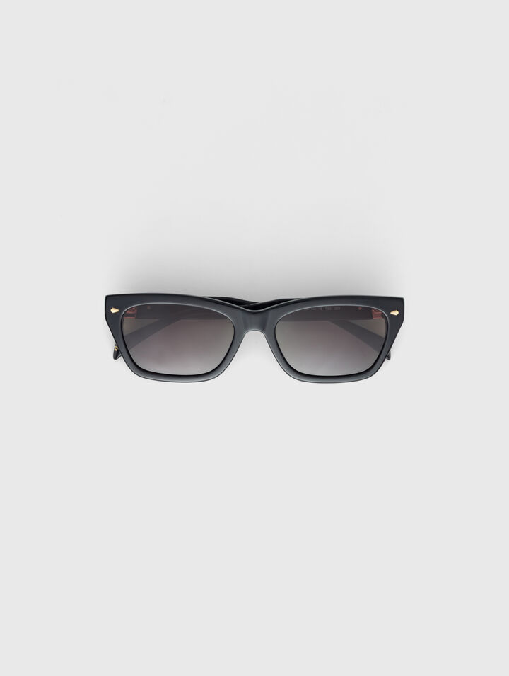 Lunettes rectangles en ac&eacute;tate