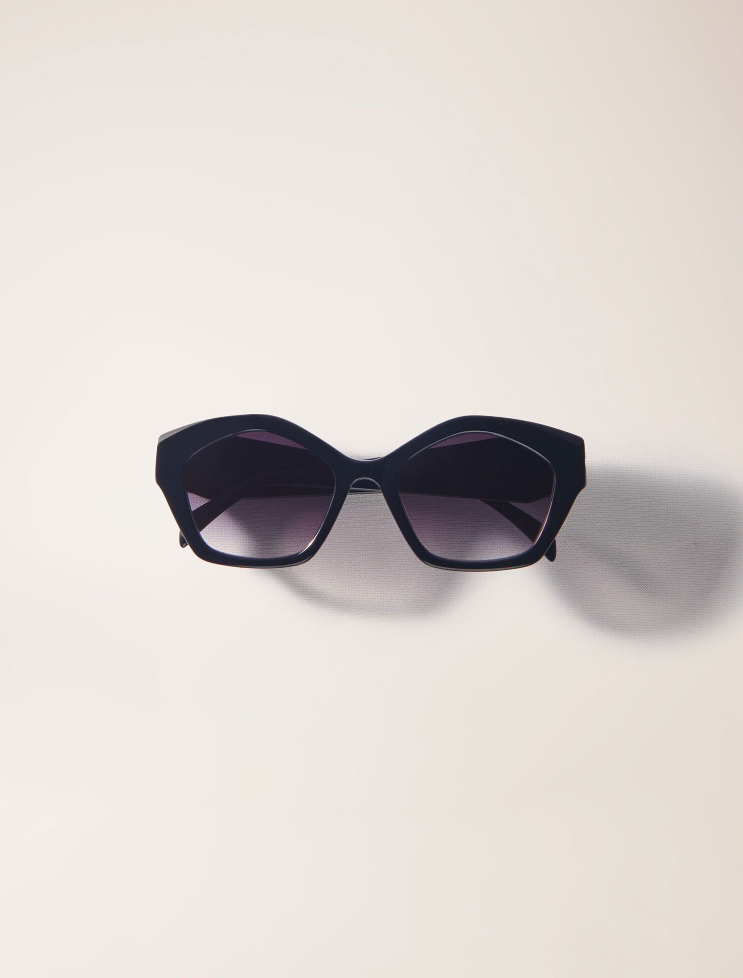 Black acetate cat-eye glasses