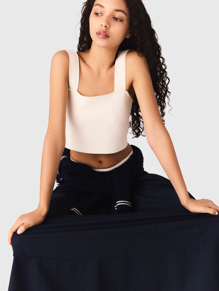 Crop top en maille