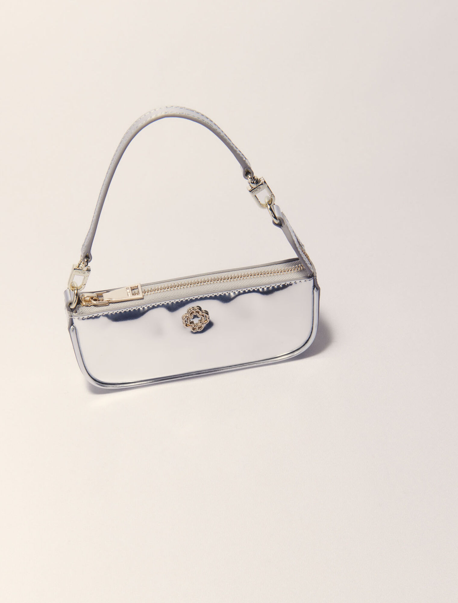 Sarah pouch en cuir miroir