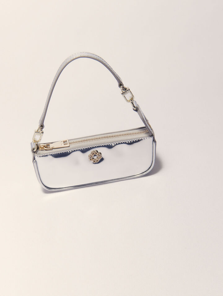 Sarah pouch en cuir miroir