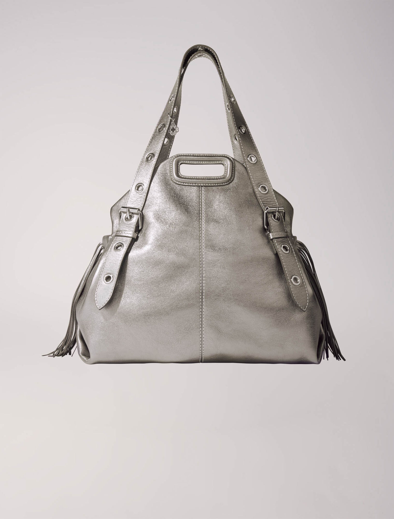Metallic leather Miss M XL bag