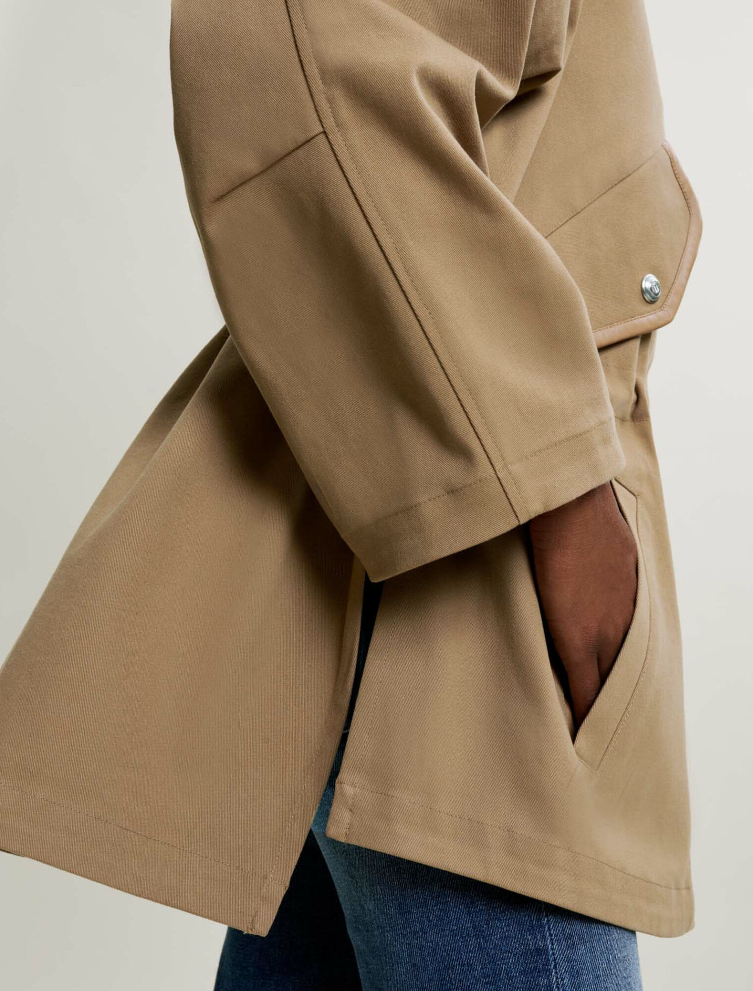 Manteau oversize en coton 