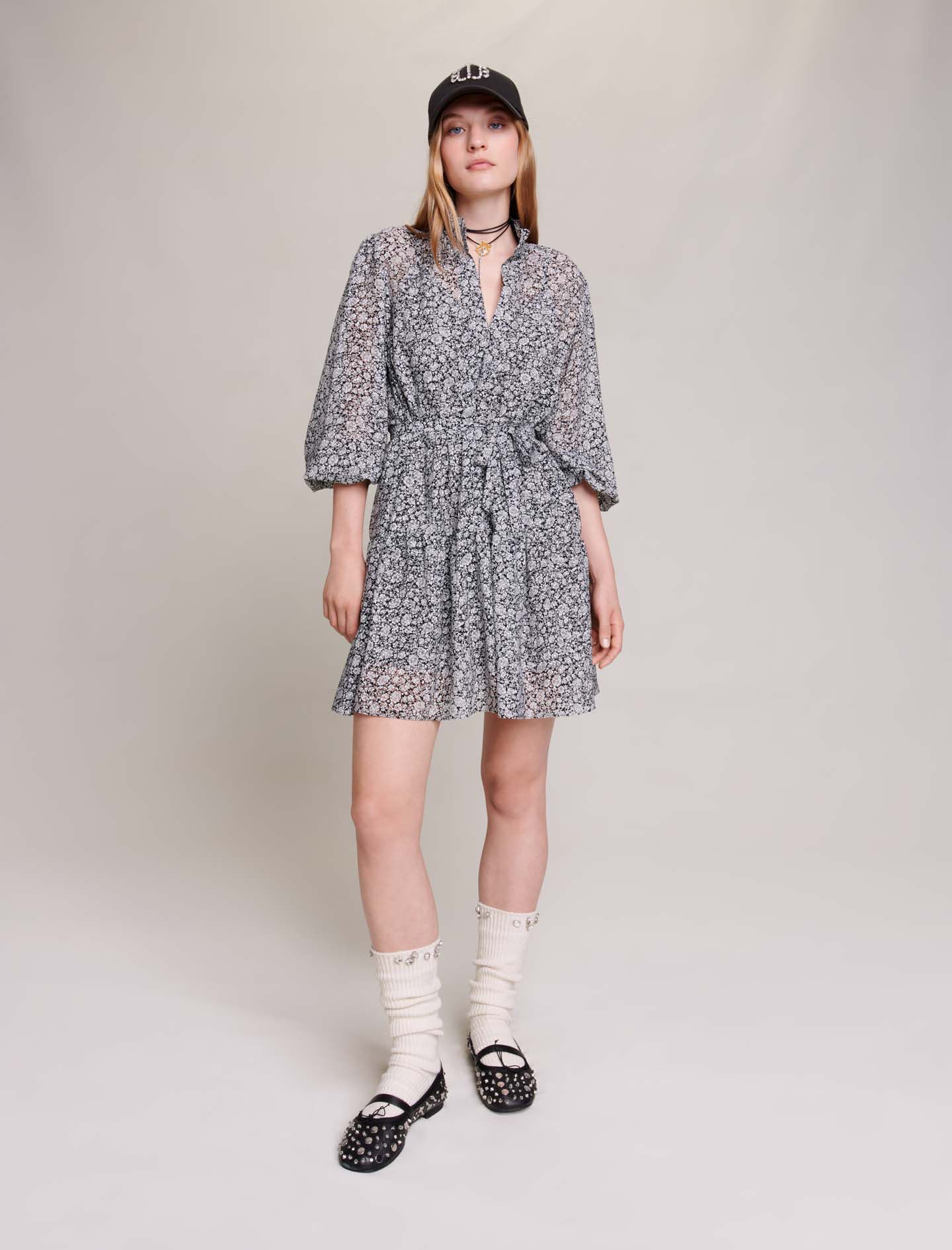 Robe courte a imprime Robes Maje