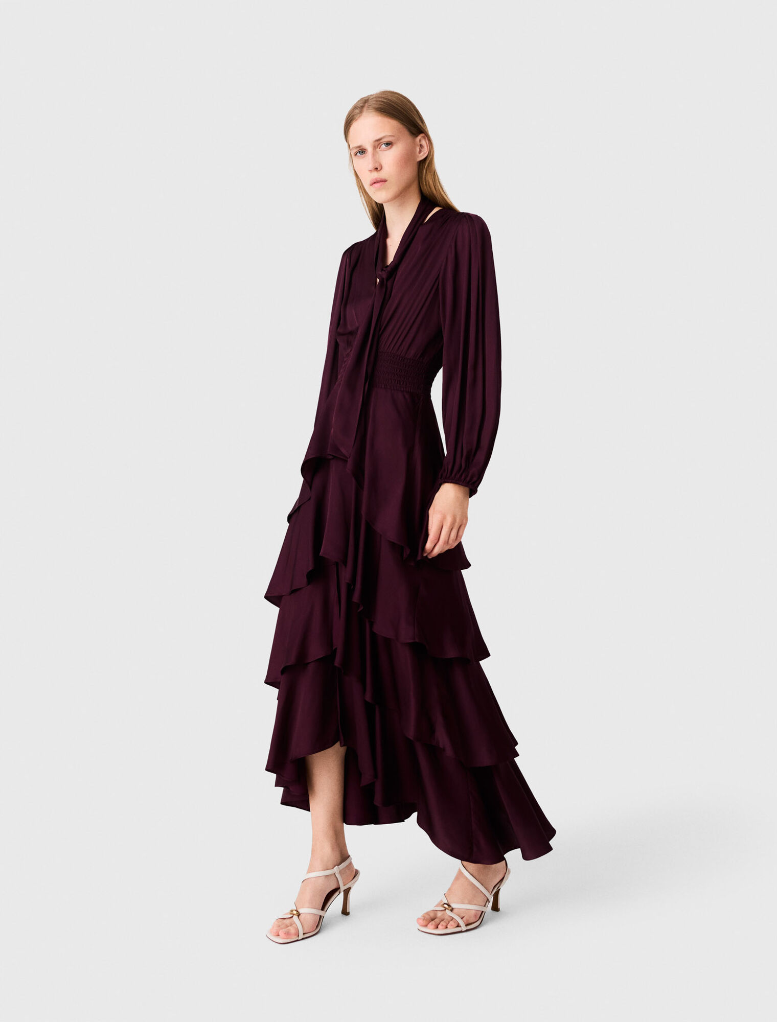 Ruffled maxi dress