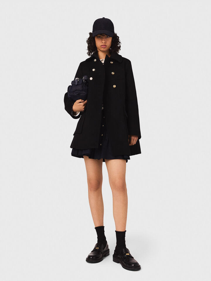 Manteau en laine mélangée