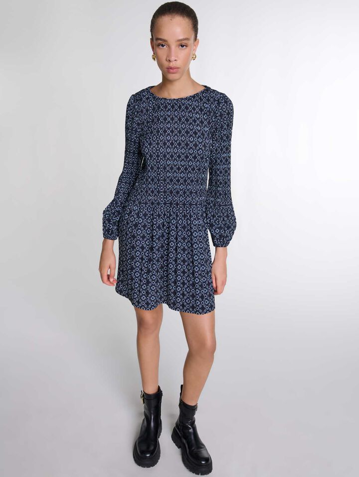 Robe courte imprimé Clover