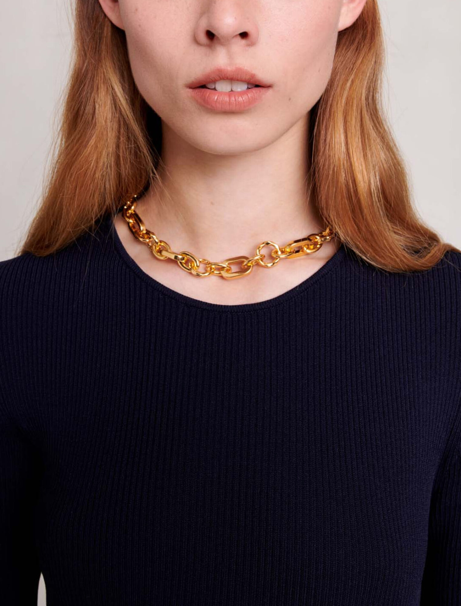Robe longue en maille ajourée