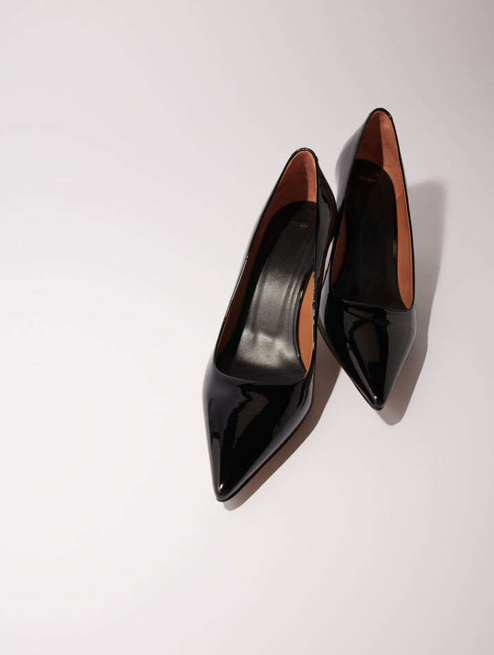 Escarpins pointus en cuir