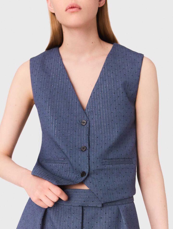 Veston de tailleur à strass