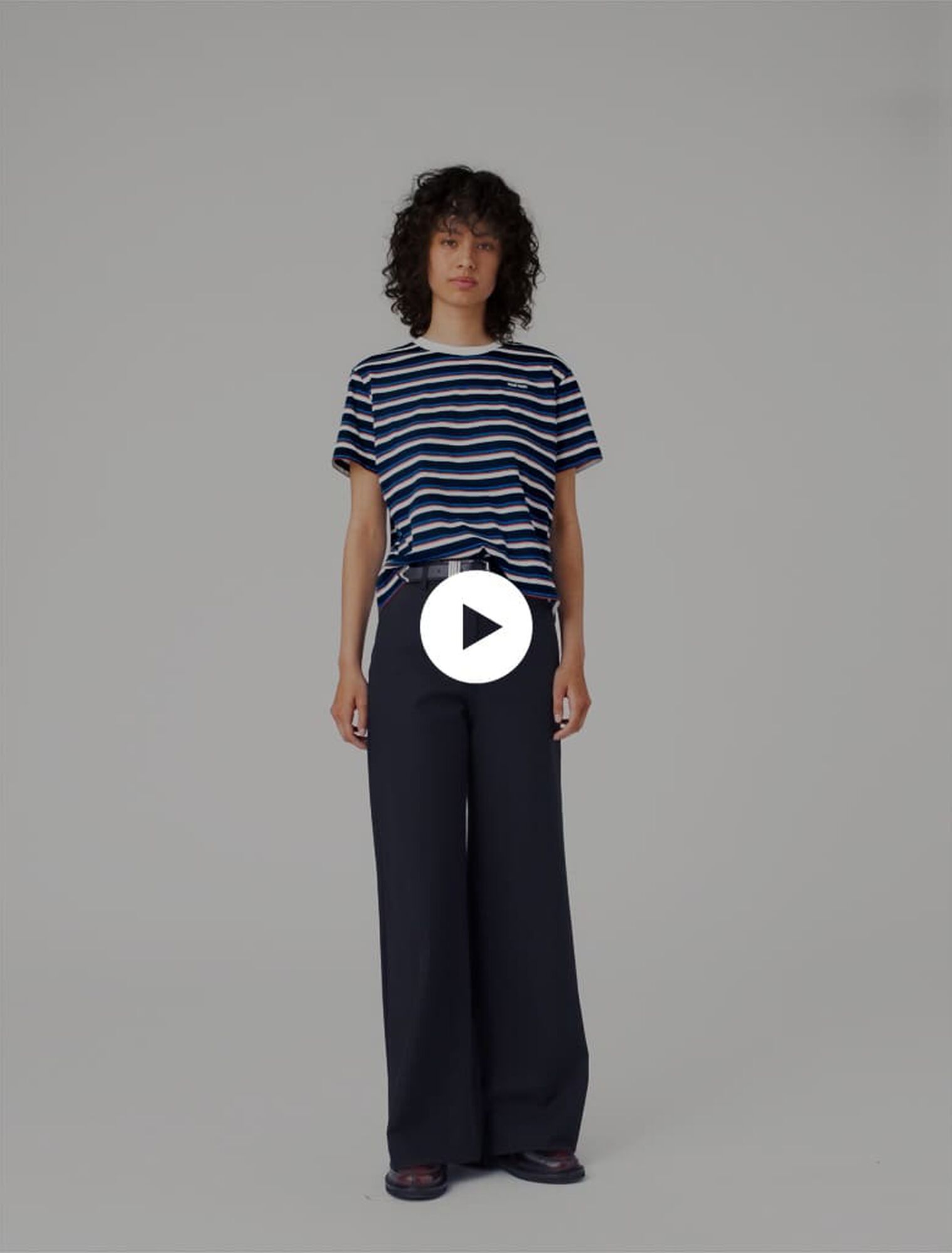 Suit trousers with pintucks