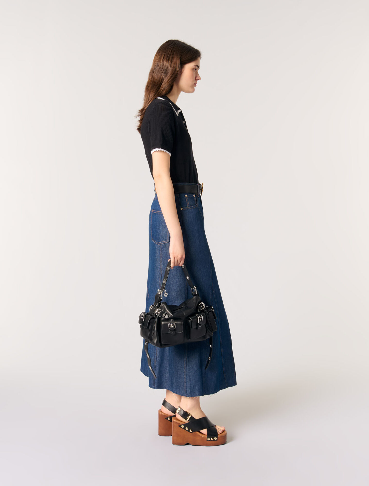 Polo en maille pointelle