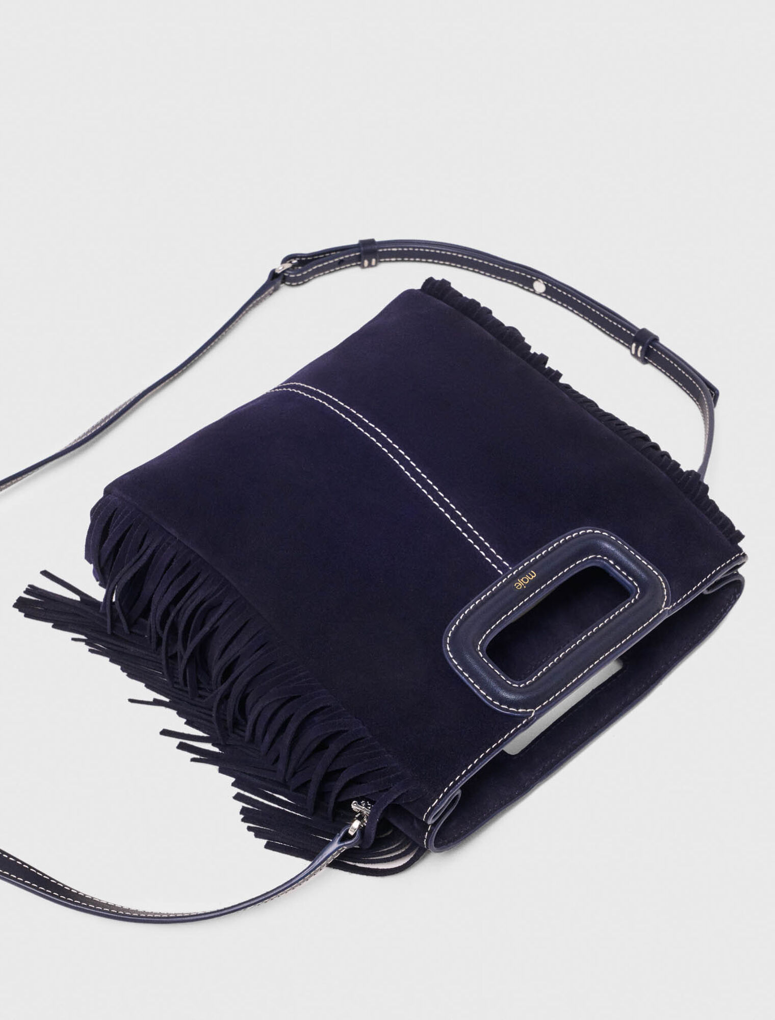 Sac M en su&egrave;de surpiqu&eacute;e