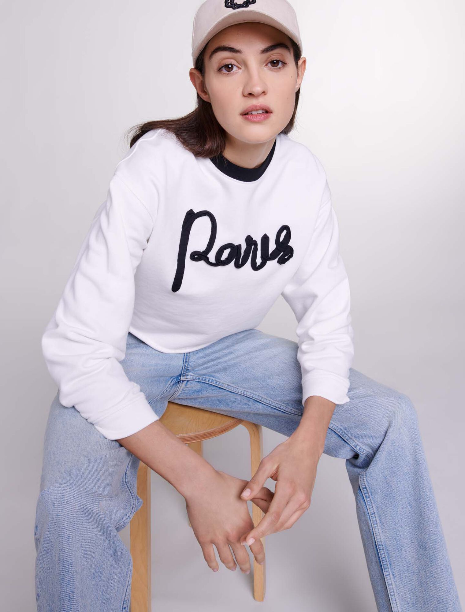 Cropped sweatshirt