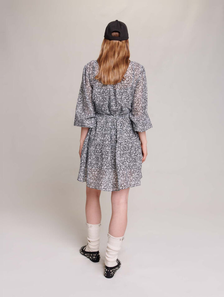 Robe courte à imprimé