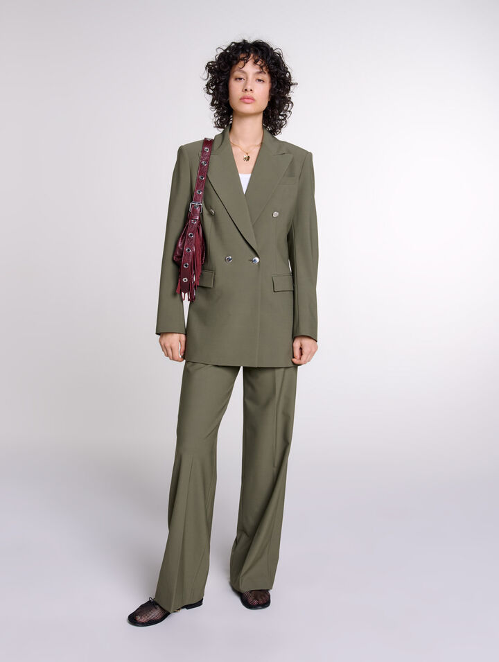 Pantalon de tailleur droit