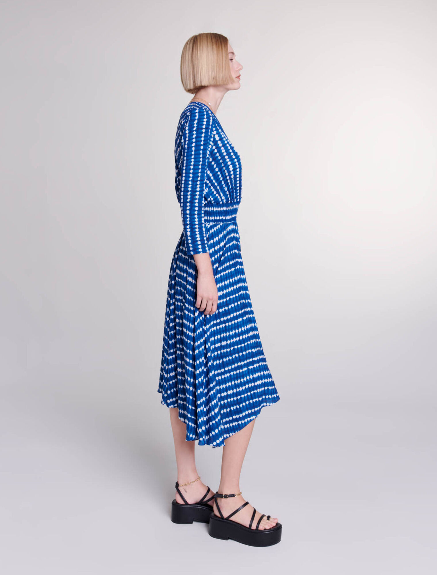 Asymmetrical maxi dress