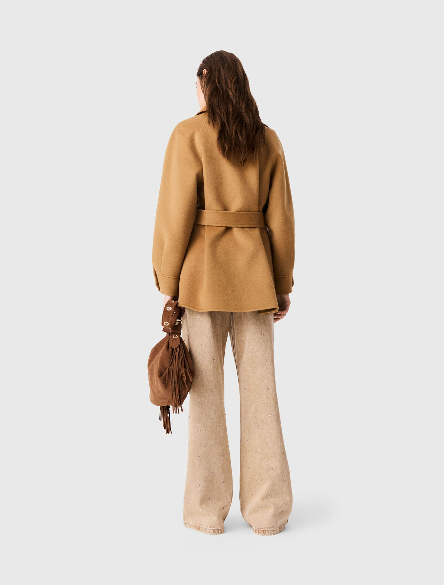 Manteau mi-long en laine