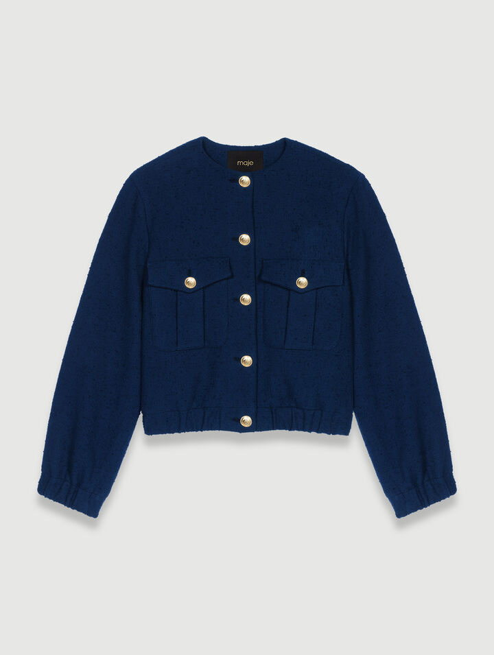 Short bomber jacket
