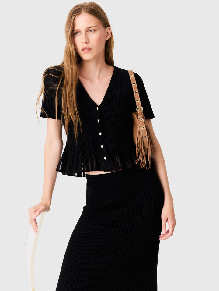 Cardigan peplum