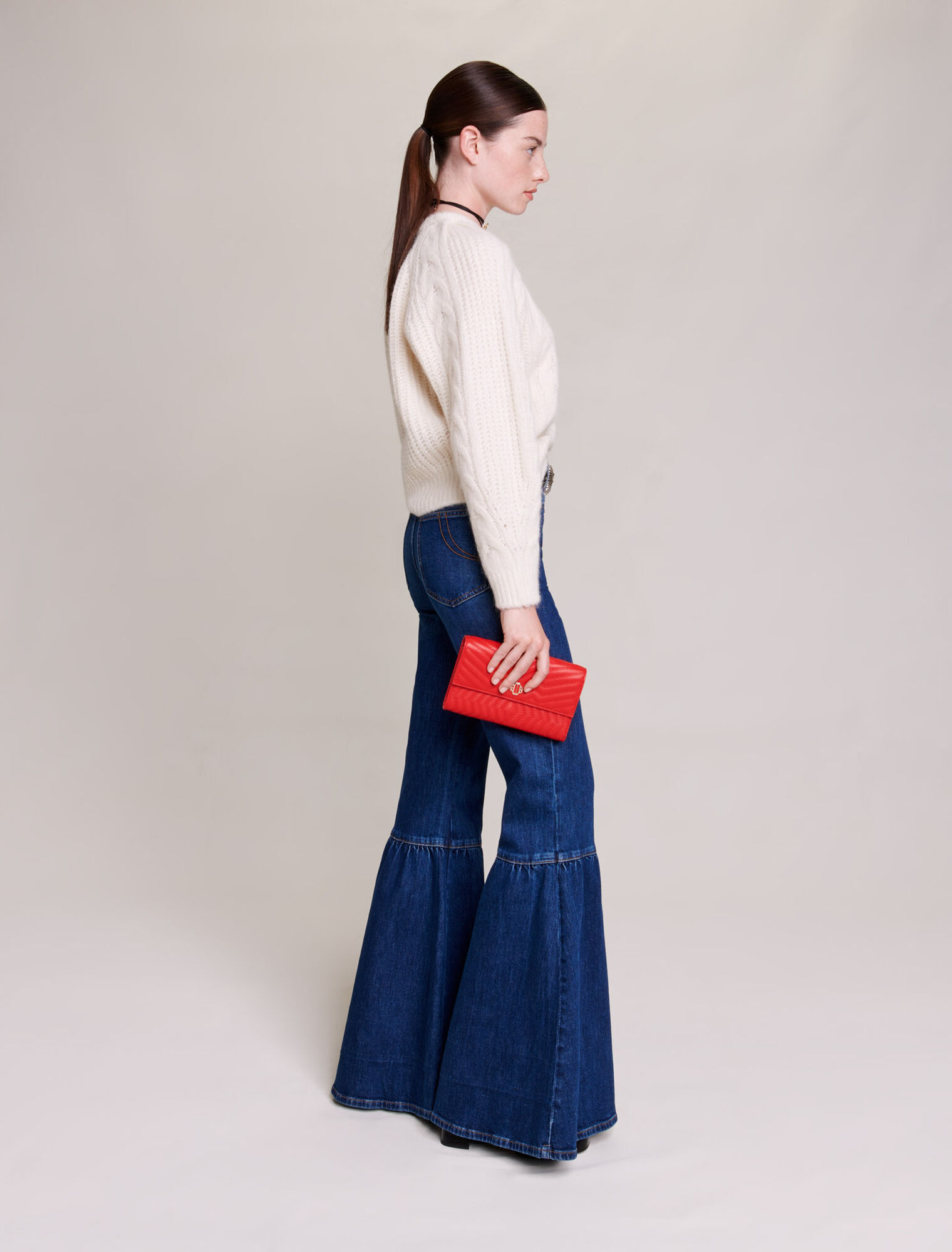 Pull en maille torsadée