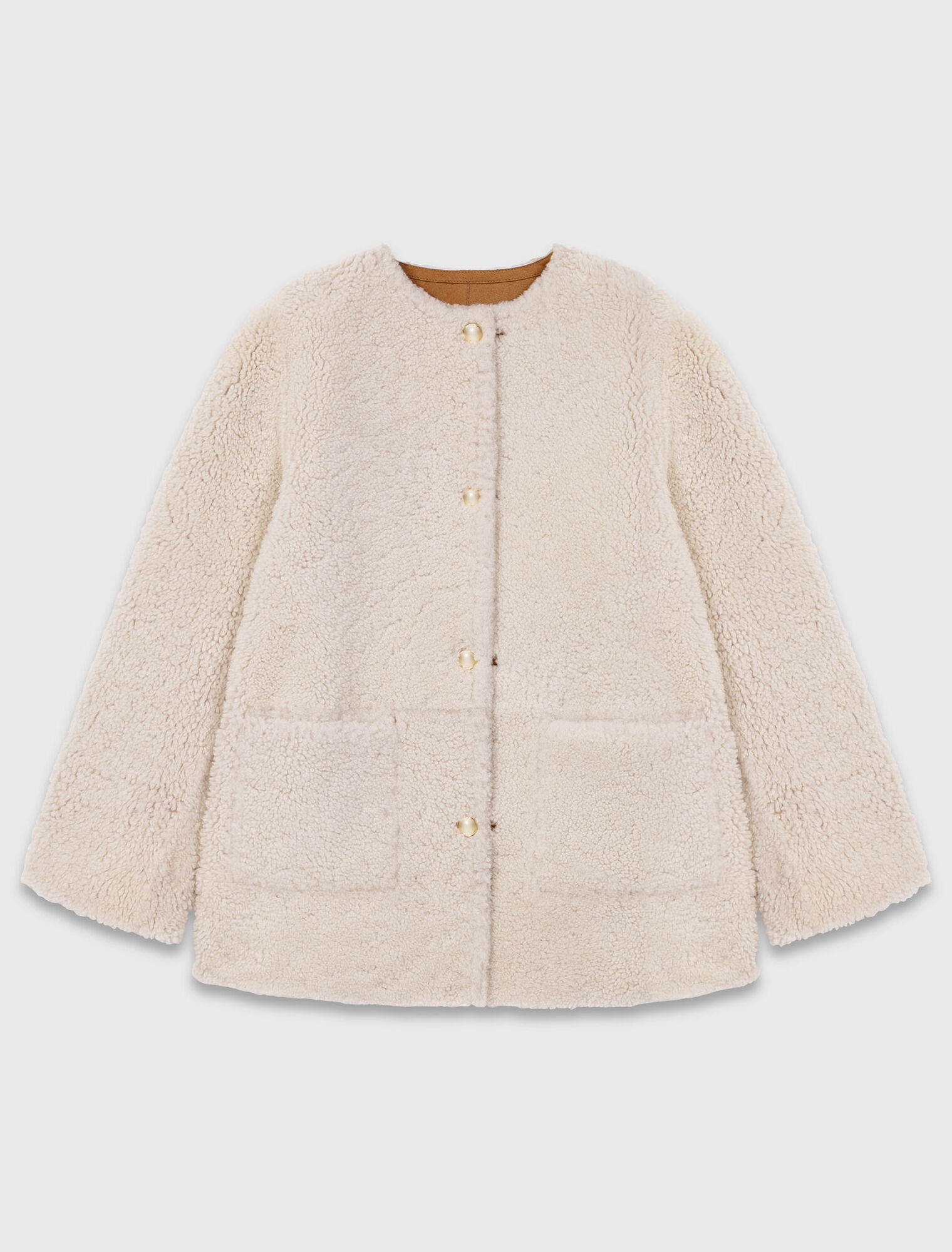 Manteau réversible en cuir