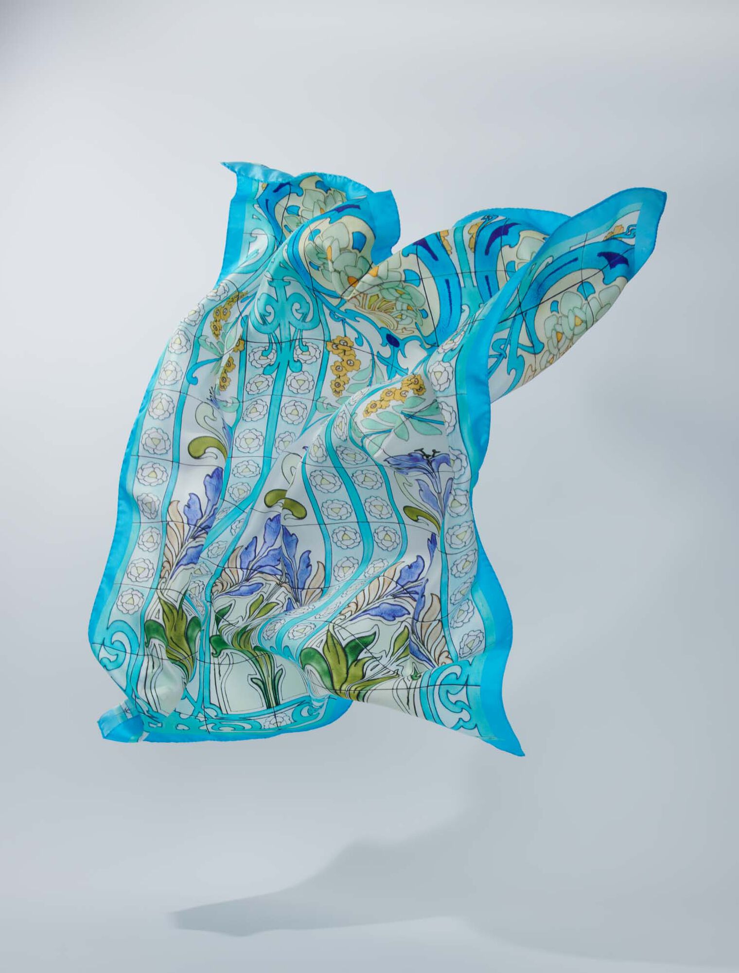 Foulard en soie imprimé Mozaïque