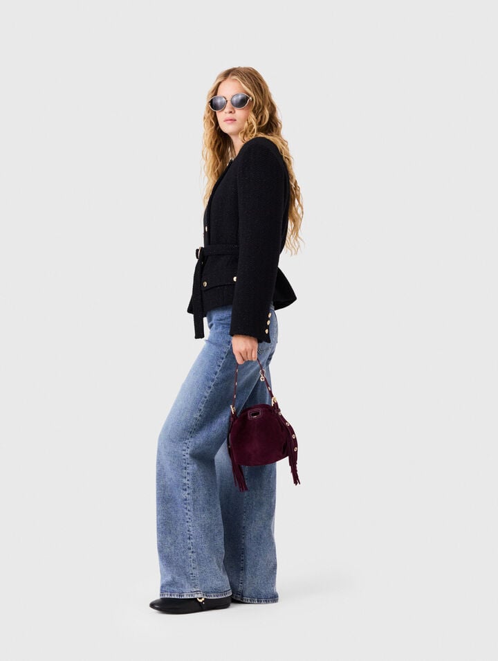 Veste mi-longue double boutonnage