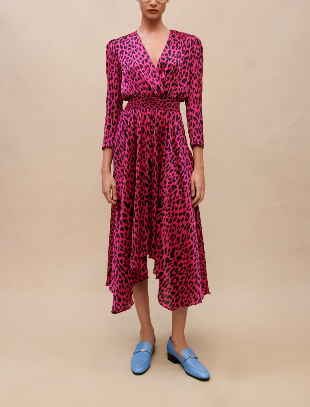 Robe maje leopard top