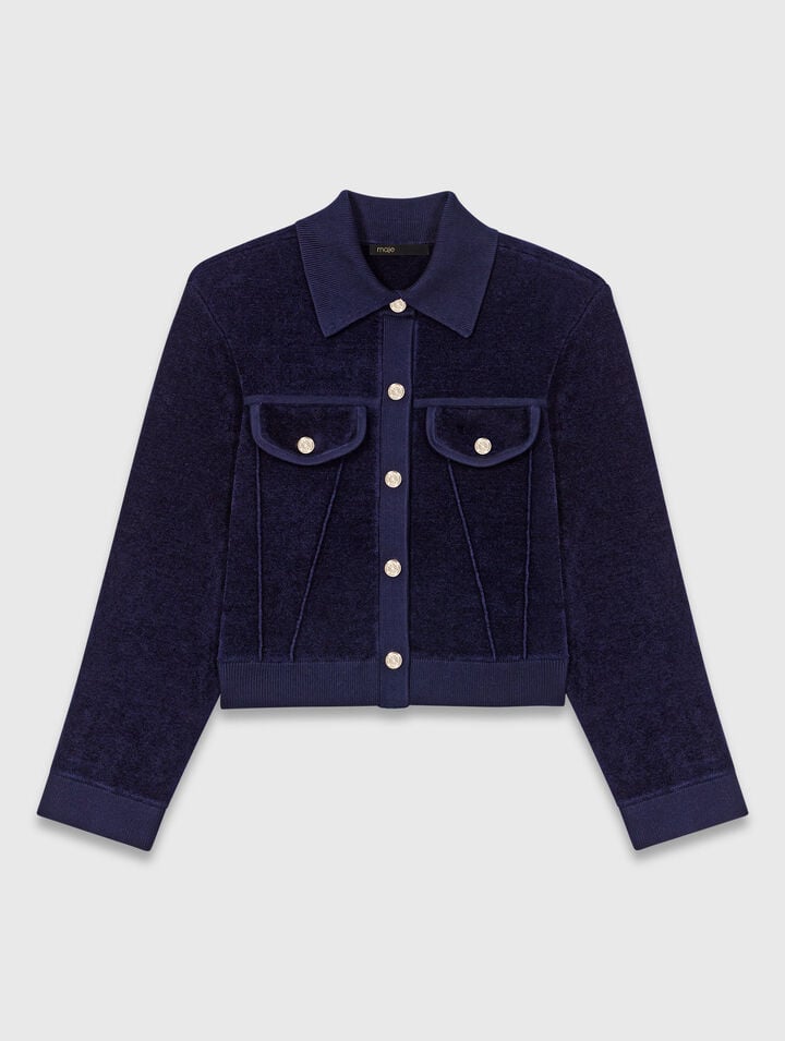 Veste courte en velours