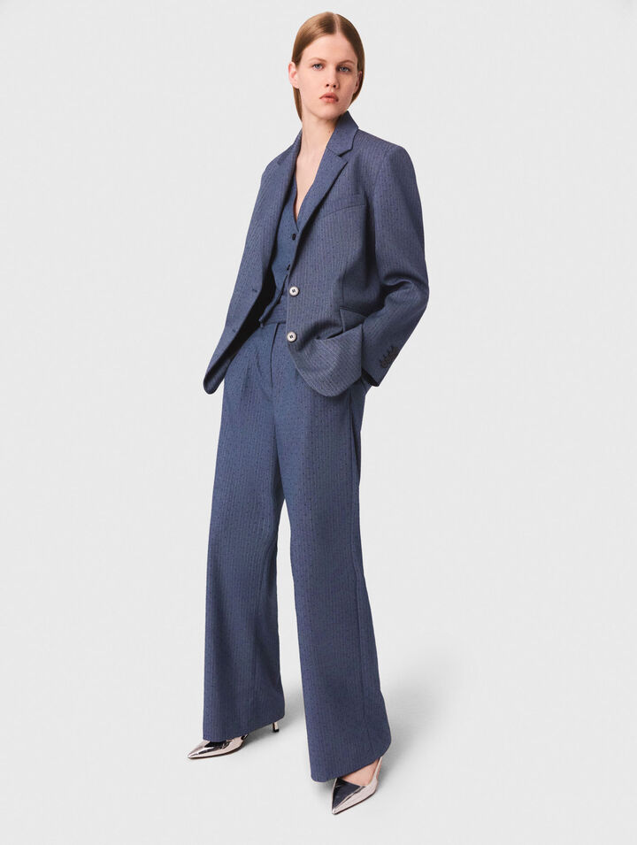 Veste de tailleur à strass