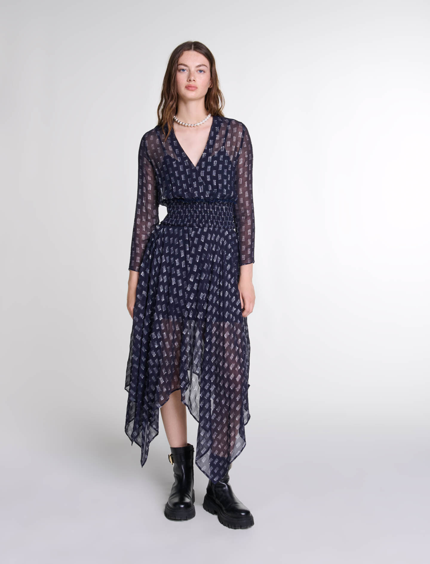 Robe a pans asymétrique new arrivals
