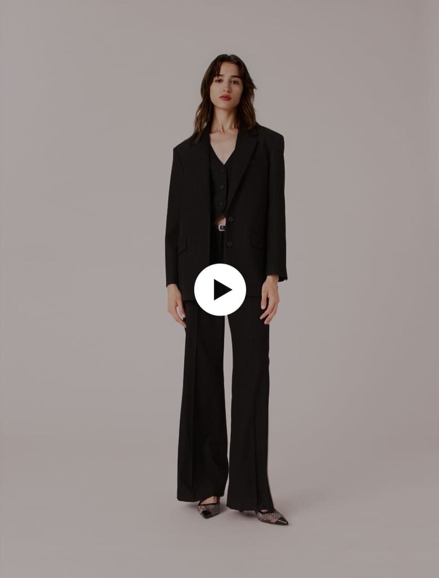 Veste de tailleur à strass