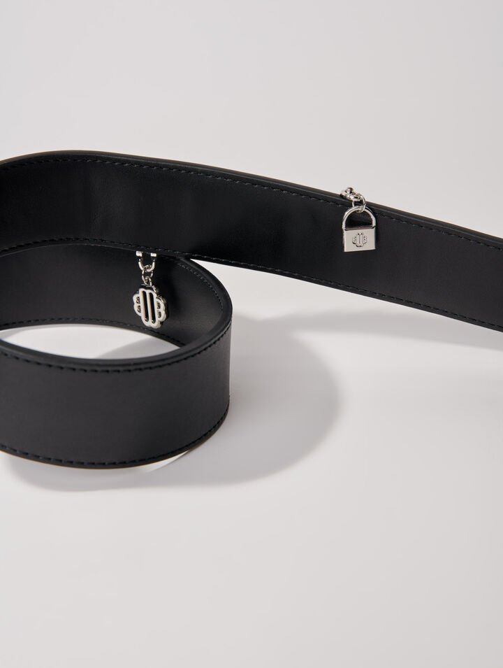 Leather shoulder strap