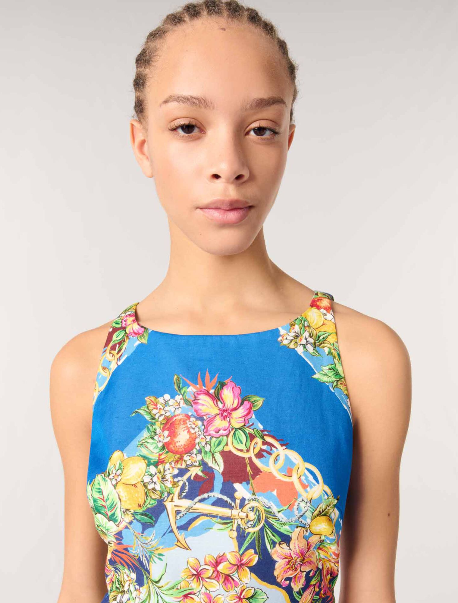 Robe droite imprimée