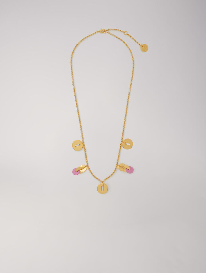 Collier chaîne à pendentifs
