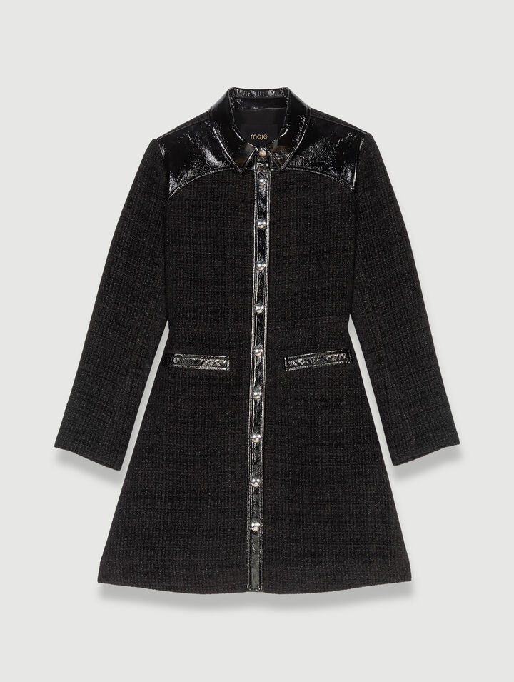 Robe courte en tweed