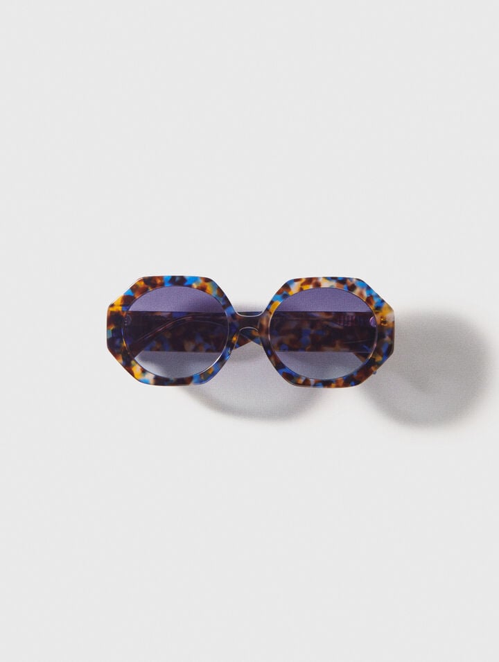 Lunettes rondes en acétate écaille