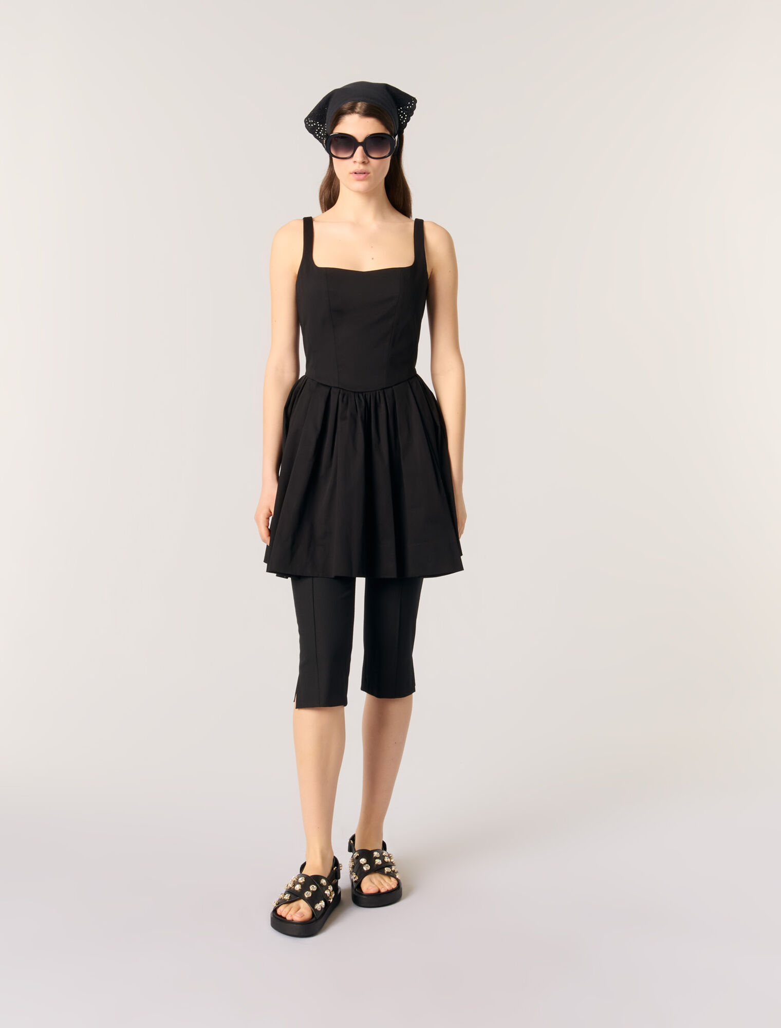 Robe courte en coton