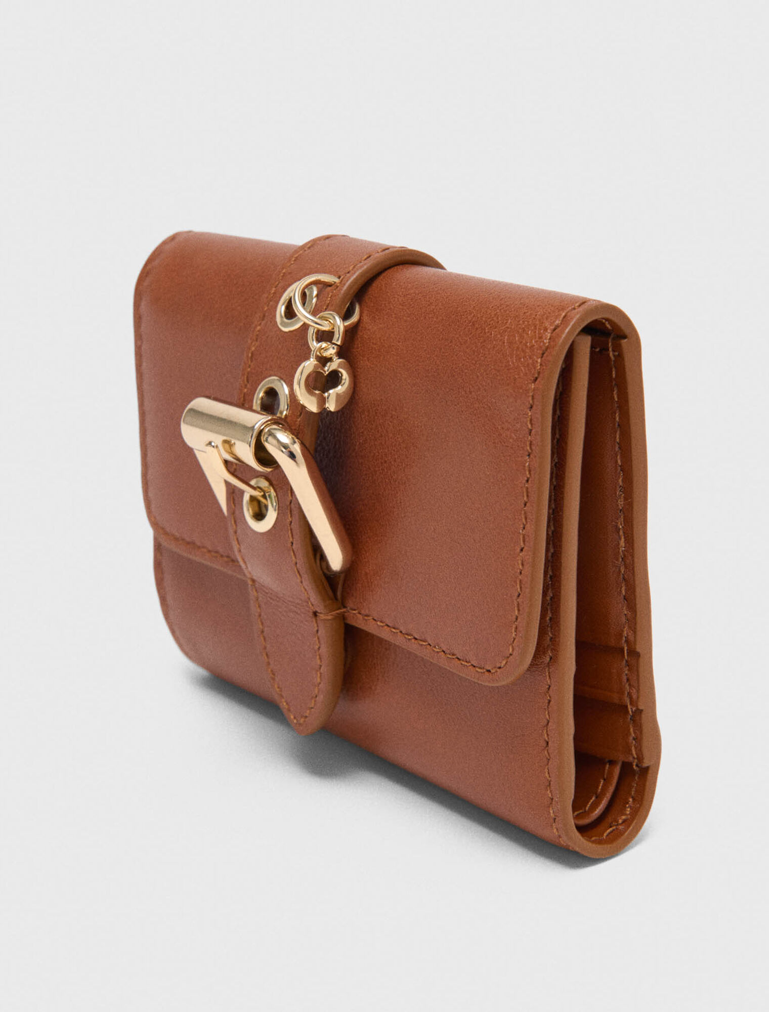 Portefeuille Miss M en cuir lisse